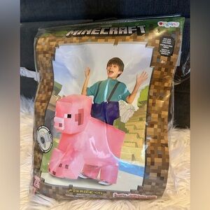 Minecraft Piggy Inflatable Costume.  Worn Once.  One Size.